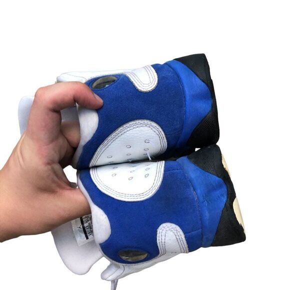 Rare 2017 air jordan 13 retro white hyper royal black size 7.5 - Picture 12 of 14